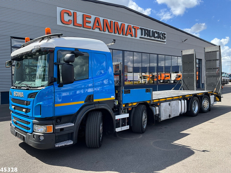 Scania P 410 8x2 Euro 6 Retarder Autotransporter met hydraulische oprijrampen - Caminhão transporte de veículos: foto 1 Scania P 410 8x2 Euro 6 Retarder Autotransporter met hydraulische oprijrampen - Caminhão transporte de veículos: foto 1