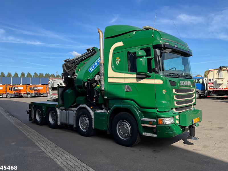 Scania R 490 8x4 Euro 6 Effer 140 Tonmeter laadkraan + Fly-Jib Just 283.508 km - Caminhão grua: foto 5 Scania R 490 8x4 Euro 6 Effer 140 Tonmeter laadkraan + Fly-Jib Just 283.508 km - Caminhão grua: foto 5