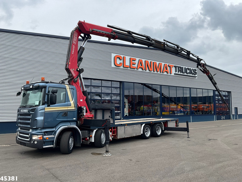 Scania R 560 V8 Fassi 80 Tonmeter laadkraan + Fly-Jib - Caminhão grua: foto 1 Scania R 560 V8 Fassi 80 Tonmeter laadkraan + Fly-Jib - Caminhão grua: foto 1