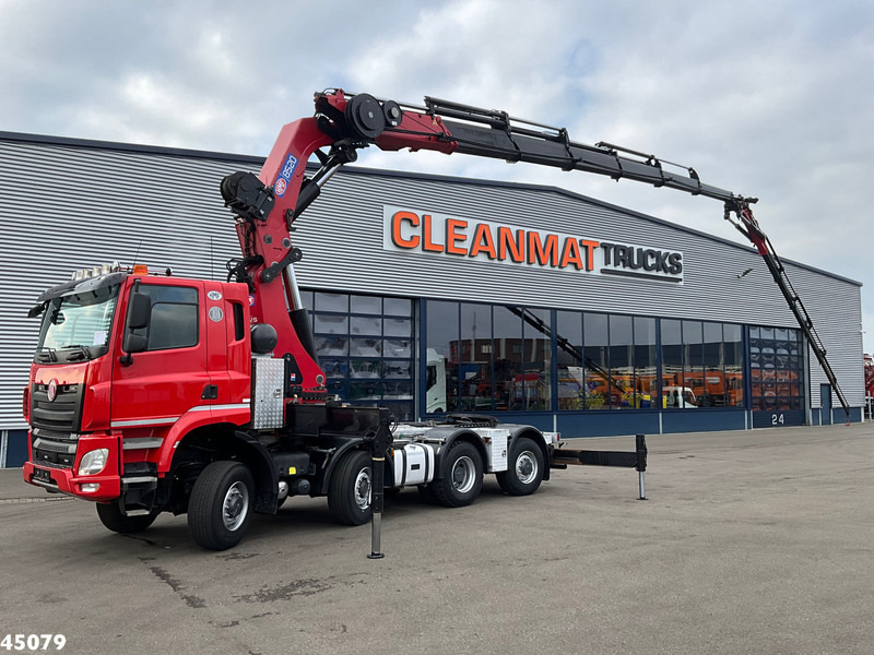 Caminhão grua Tatra T 158 8x6 Euro 6 HMF 85 Tonmeter laadkraan + Fly-Jib Just 147.844 km!: foto 6
