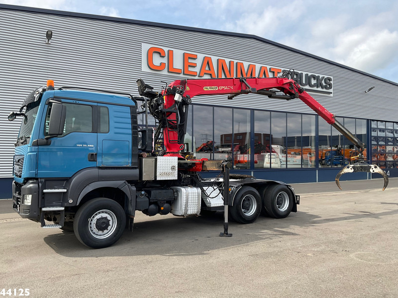 MAN TGS 33.480 6x6 Euro 6 Palfinger 27 Tonmeter boomkraan - Tractor: foto 1 MAN TGS 33.480 6x6 Euro 6 Palfinger 27 Tonmeter boomkraan - Tractor: foto 1