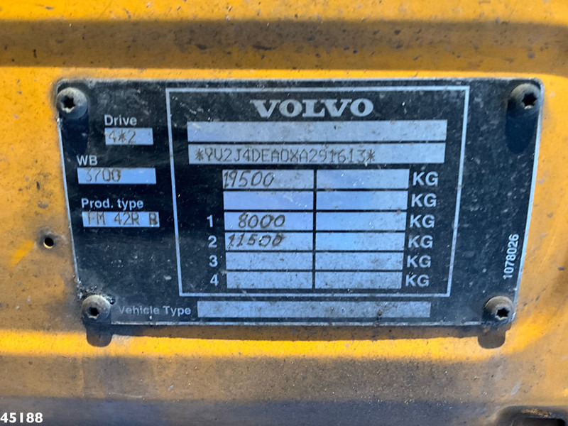 Caminhão multibenne Volvo FM 290 Full Steel Manual 12 Ton portaalarmsysteem: foto 18