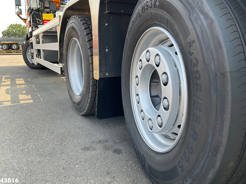 Caminhão polibenne, Caminhão grua Volvo FM 430 HMF 23 Tonmeter laadkraan Welvaarts laadkraan weegsysteem: foto 13