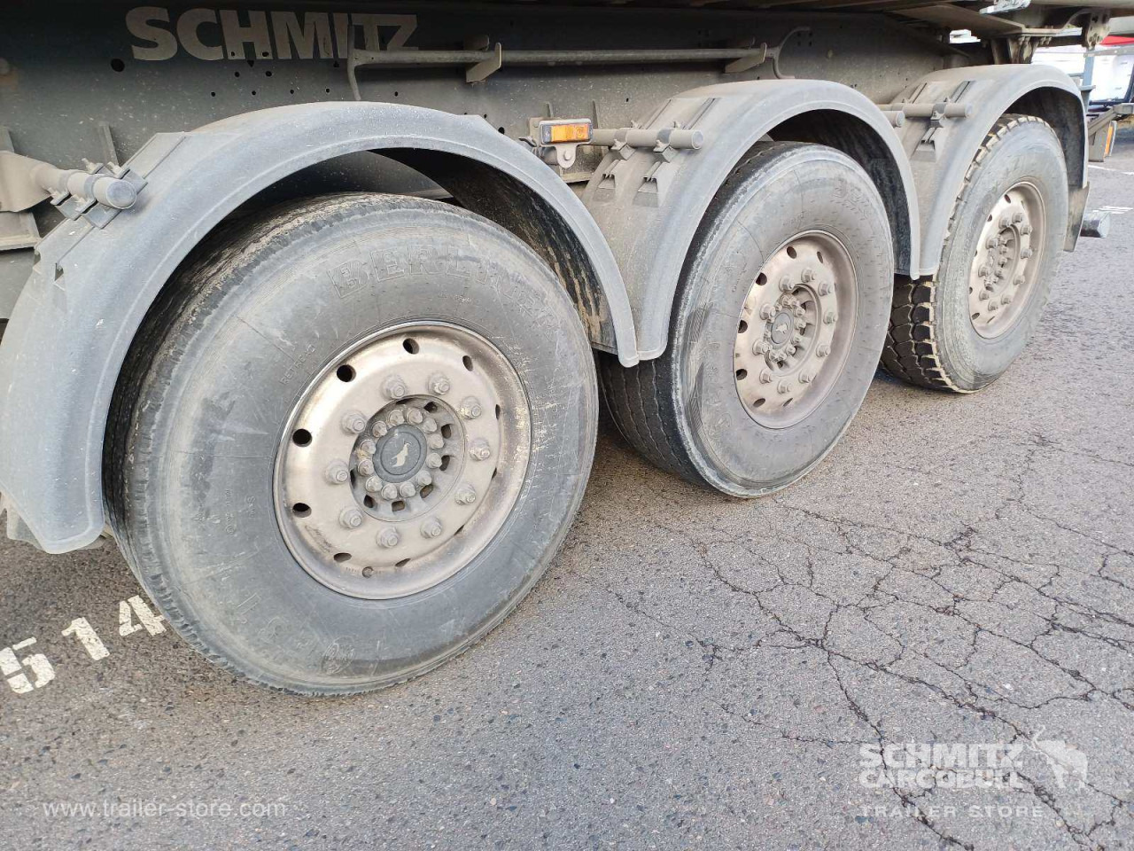 SCHMITZ Auflieger Kipper Alukastenmulde 24m³ - Semireboque basculante: foto 2 SCHMITZ Auflieger Kipper Alukastenmulde 24m³ - Semireboque basculante: foto 2