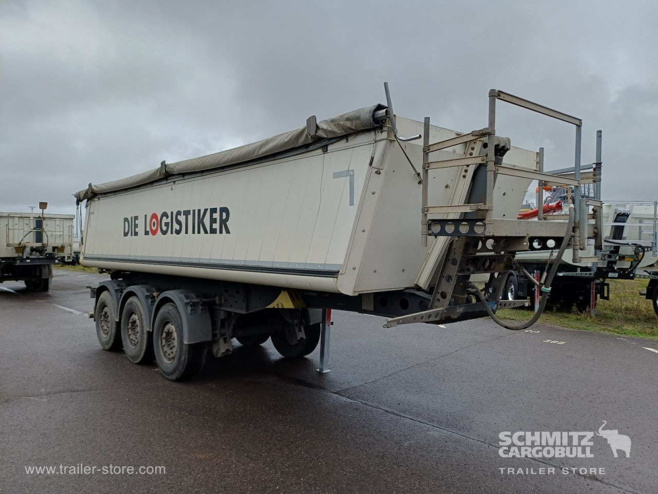 SCHMITZ Auflieger Kipper Alukastenmulde 24m³ - Semireboque basculante: foto 1 SCHMITZ Auflieger Kipper Alukastenmulde 24m³ - Semireboque basculante: foto 1