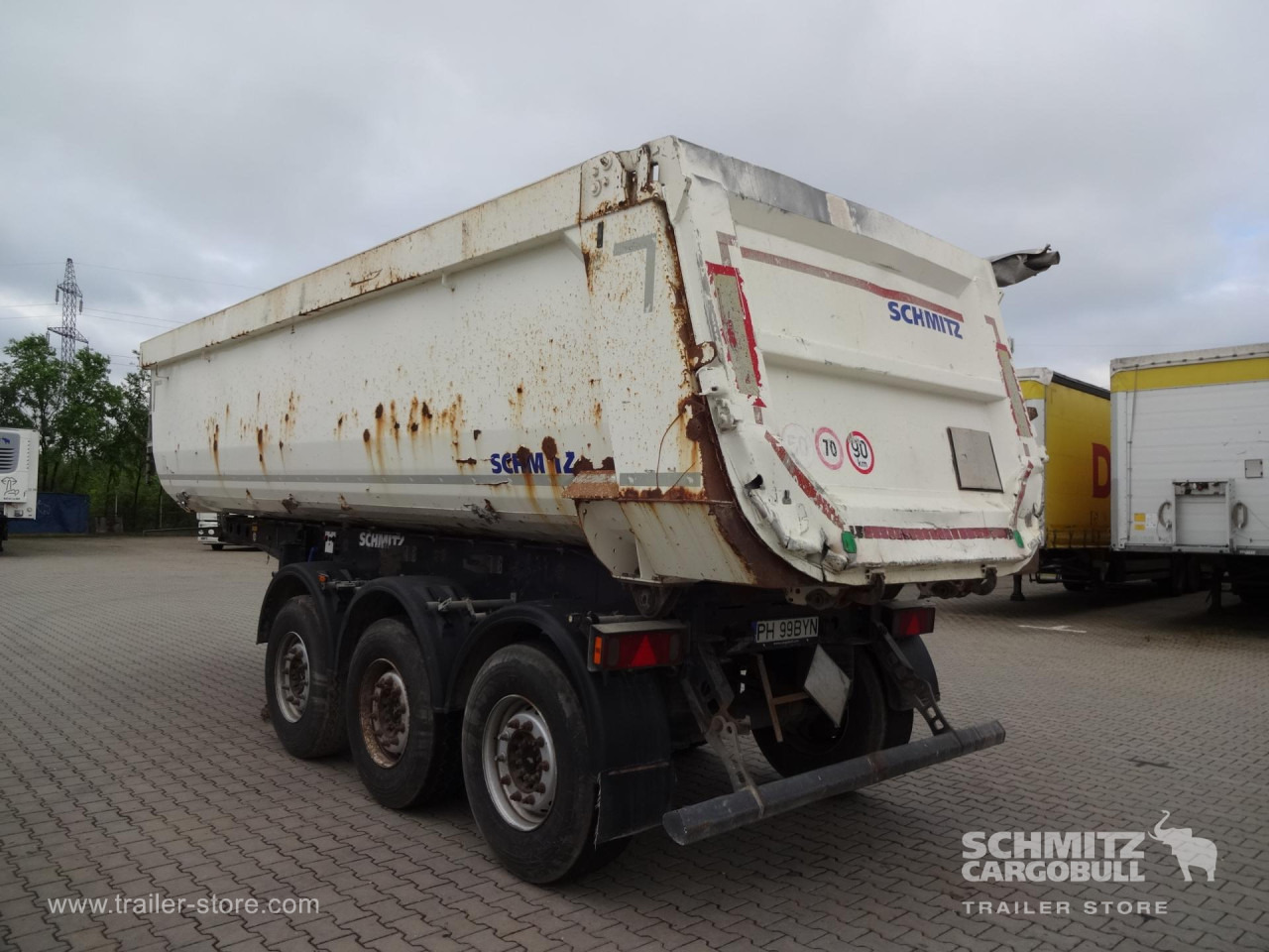 SCHMITZ Tipper Steel half pipe body 28m³ - Semireboque basculante: foto 1 SCHMITZ Tipper Steel half pipe body 28m³ - Semireboque basculante: foto 1