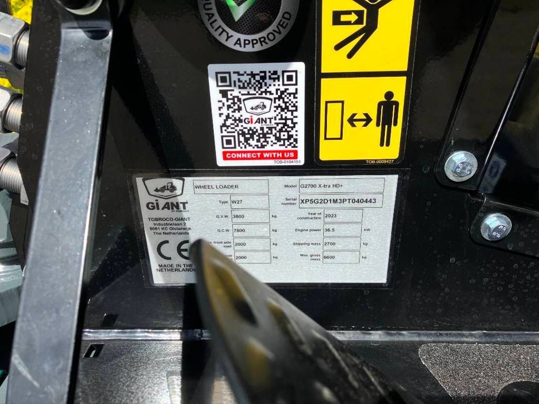 Carregadeira de rodas nuevo Giant G 2700 X-tra HD +: foto 10