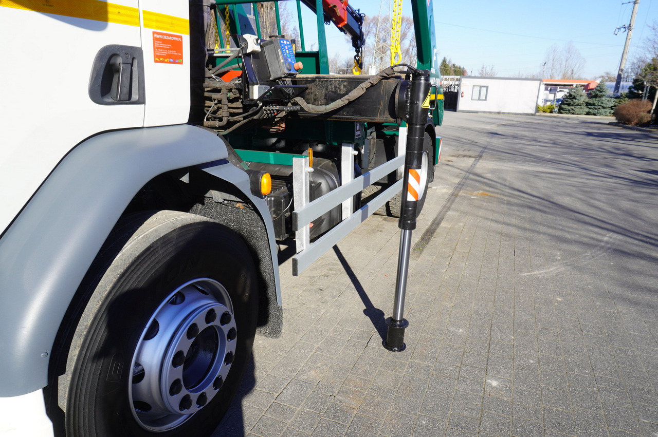 Caminhão multibenne, Caminhão grua DAF LF 18.310 E6 / Skip loader Fornal NKR 130V / HDS HMF 735 K2 / Manual gearbox: foto 20