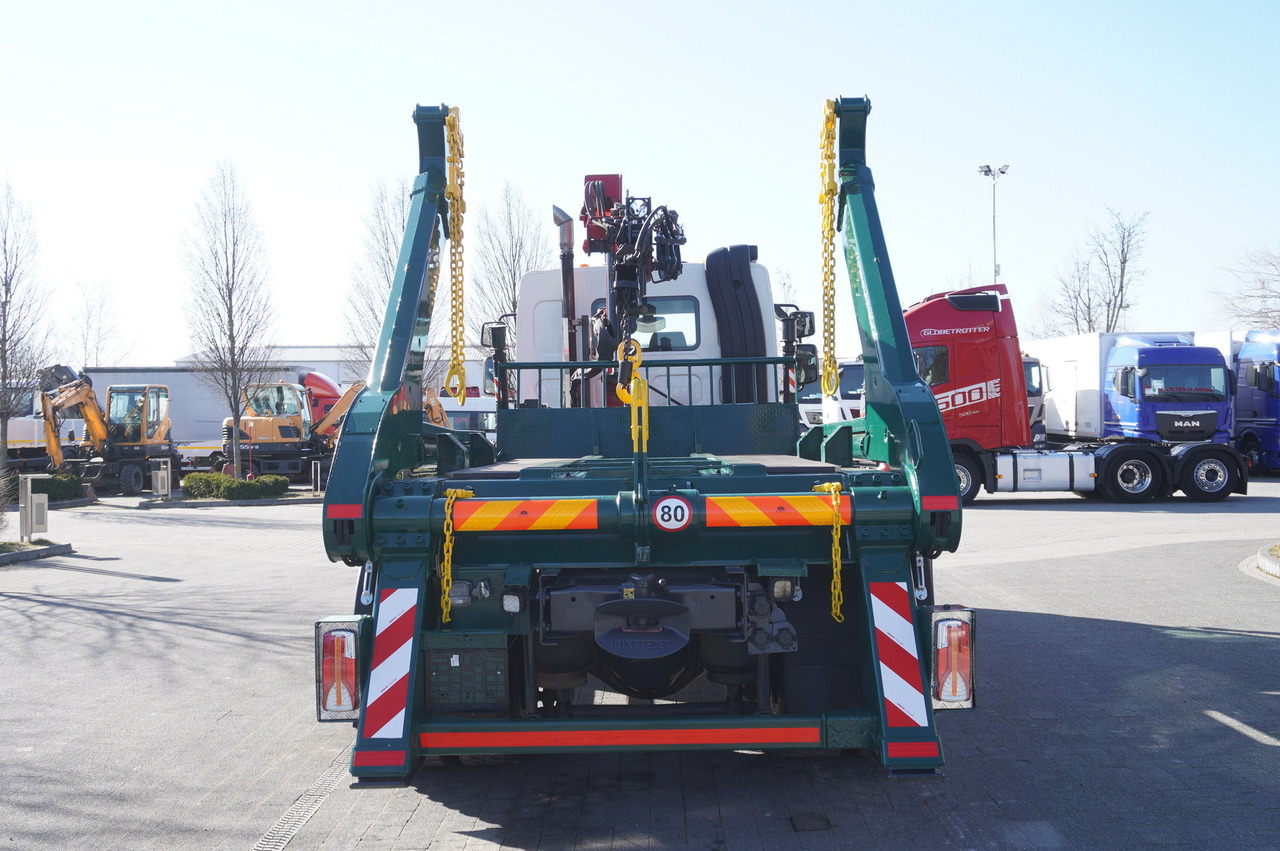 Caminhão multibenne, Caminhão grua DAF LF 18.310 E6 / Skip loader Fornal NKR 130V / HDS HMF 735 K2 / Manual gearbox: foto 6