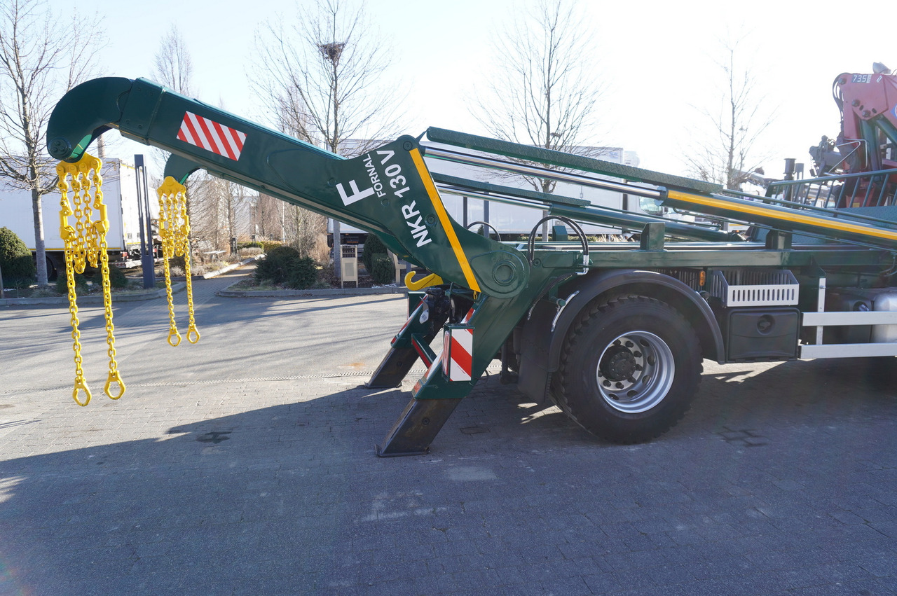 Caminhão multibenne, Caminhão grua DAF LF 18.310 E6 / Skip loader Fornal NKR 130V / HDS HMF 735 K2 / Manual gearbox: foto 17