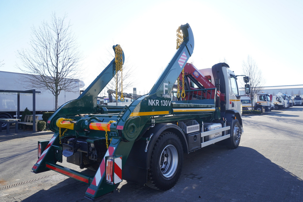 Caminhão multibenne, Caminhão grua DAF LF 18.310 E6 / Skip loader Fornal NKR 130V / HDS HMF 735 K2 / Manual gearbox: foto 7