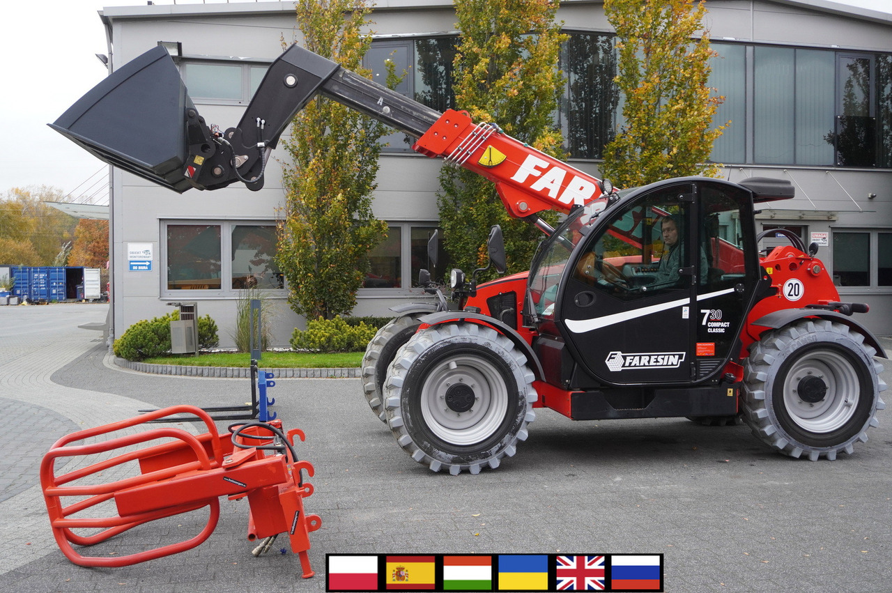 Faresin 730C Classic 55 / NEW / 550 MTH!!! / reach 7 m / joystick - Pá carregadora telescópica: foto 1 Faresin 730C Classic 55 / NEW / 550 MTH!!! / reach 7 m / joystick - Pá carregadora telescópica: foto 1