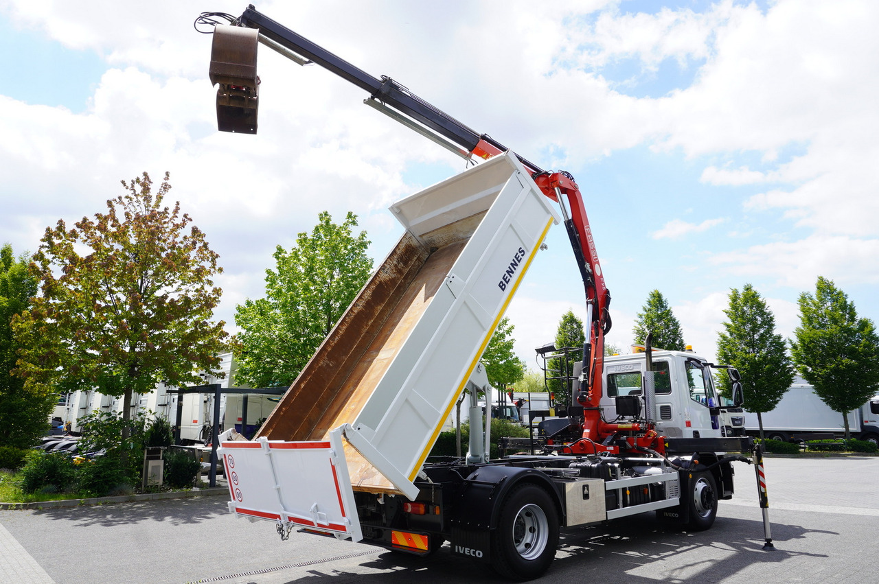 IVECO Eurocargo 160E22 EEV Dump truck / Bortmatic / Crane FASSI F95A.0.22 - Camião de caixa aberta/ Plataforma, Caminhão grua: foto 5 IVECO Eurocargo 160E22 EEV Dump truck / Bortmatic / Crane FASSI F95A.0.22 - Camião de caixa aberta/ Plataforma, Caminhão grua: foto 5