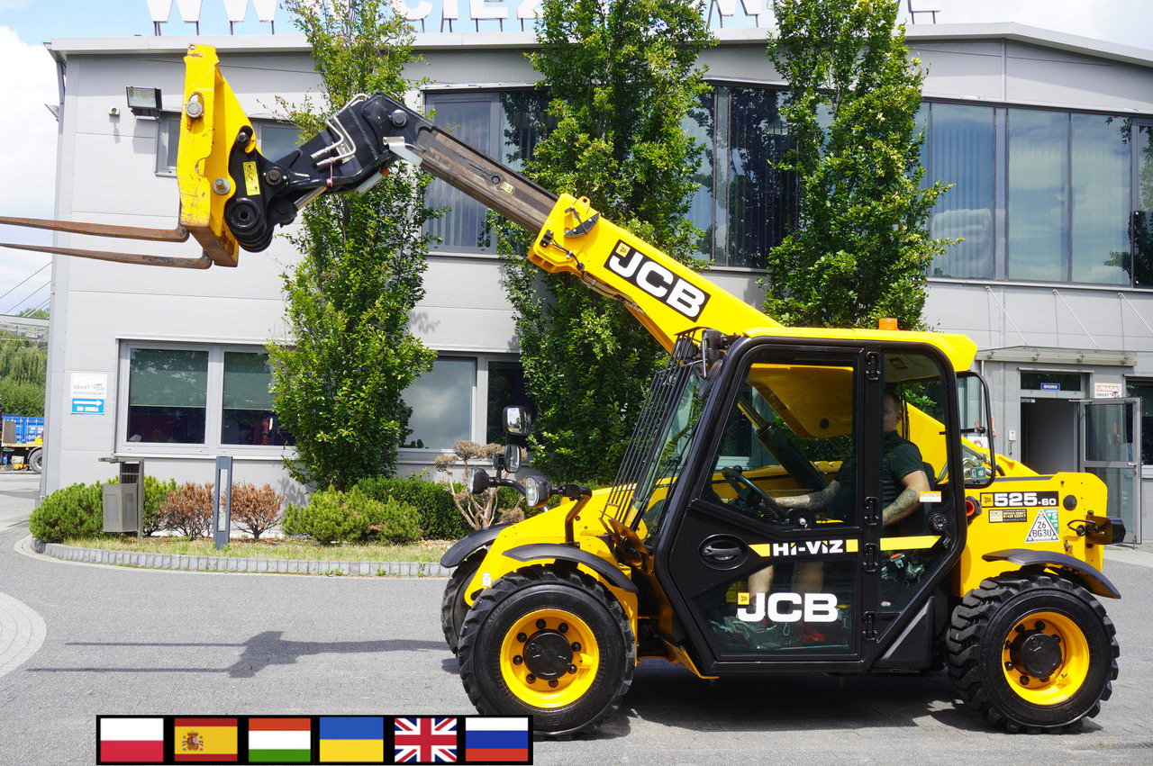 JCB 525-60T5 / 2022 / 860 MTH! / 2.5 T / Reach 6 m / joystick - Pá carregadora telescópica: foto 1 JCB 525-60T5 / 2022 / 860 MTH! / 2.5 T / Reach 6 m / joystick - Pá carregadora telescópica: foto 1