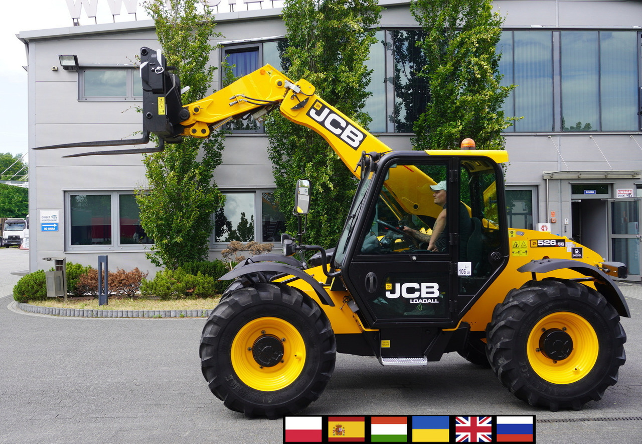 Empilhador telescópico JCB 526-56 AGRI Plus / 5.6 m telescopic loader / joystick: foto 1