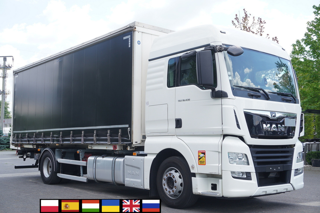 MAN MAN TGX 18.430 / Curtainsider 18 EPAL / sleeping cab / 2021 - Caminhão transportador de contêineres/ Caixa móvel: foto 1 MAN MAN TGX 18.430 / Curtainsider 18 EPAL / sleeping cab / 2021 - Caminhão transportador de contêineres/ Caixa móvel: foto 1