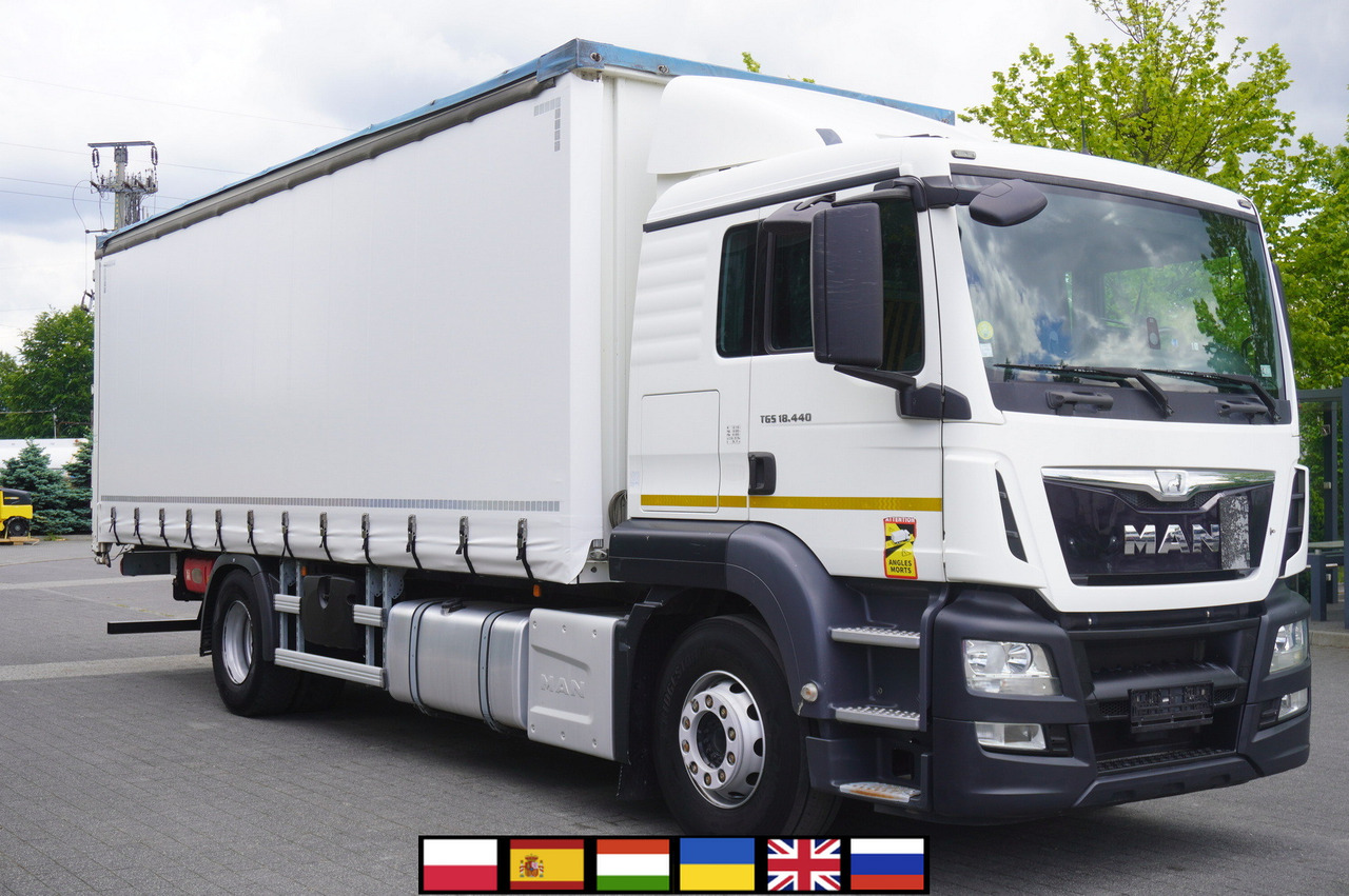 MAN TGS 18.440 / 19 EPAL curtainsider / Sleeper cab - Caminhão com lona: foto 1 MAN TGS 18.440 / 19 EPAL curtainsider / Sleeper cab - Caminhão com lona: foto 1