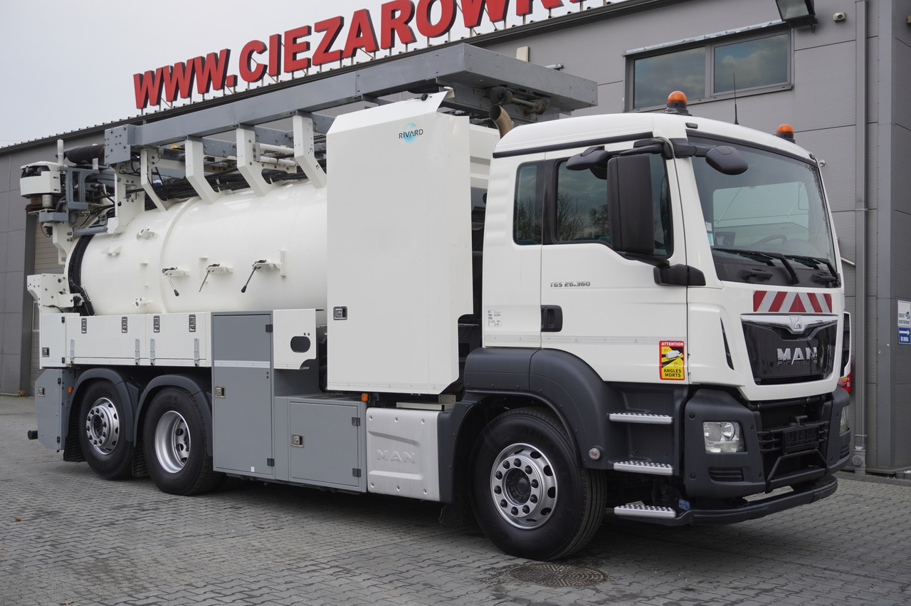 MAN TGS 26.360 E6 / RIVARD sewage cleaner 18 m3 / 180 tho. km / steering axle / 2 units - Caminhão limpa fossa: foto 2 MAN TGS 26.360 E6 / RIVARD sewage cleaner 18 m3 / 180 tho. km / steering axle / 2 units - Caminhão limpa fossa: foto 2