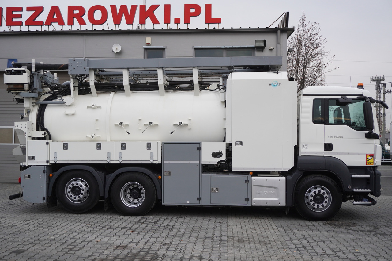MAN TGS 26.360 E6 / RIVARD sewage cleaner 18 m3 / 180 tho. km / steering axle / 2 units - Caminhão limpa fossa: foto 3 MAN TGS 26.360 E6 / RIVARD sewage cleaner 18 m3 / 180 tho. km / steering axle / 2 units - Caminhão limpa fossa: foto 3