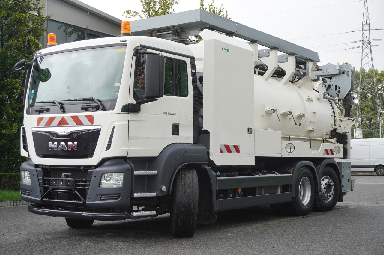 MAN TGS 26.360 E6 / RIVARD sewage cleaner 18 m3 / 90 tho. km / steering axle / 2 units - Caminhão limpa fossa: foto 2 MAN TGS 26.360 E6 / RIVARD sewage cleaner 18 m3 / 90 tho. km / steering axle / 2 units - Caminhão limpa fossa: foto 2