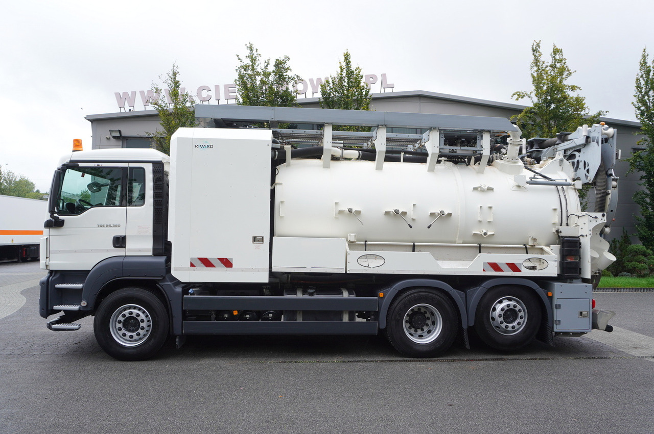 MAN TGS 26.360 E6 / RIVARD sewage cleaner 18 m3 / 90 tho. km / steering axle / 2 units - Caminhão limpa fossa: foto 3 MAN TGS 26.360 E6 / RIVARD sewage cleaner 18 m3 / 90 tho. km / steering axle / 2 units - Caminhão limpa fossa: foto 3