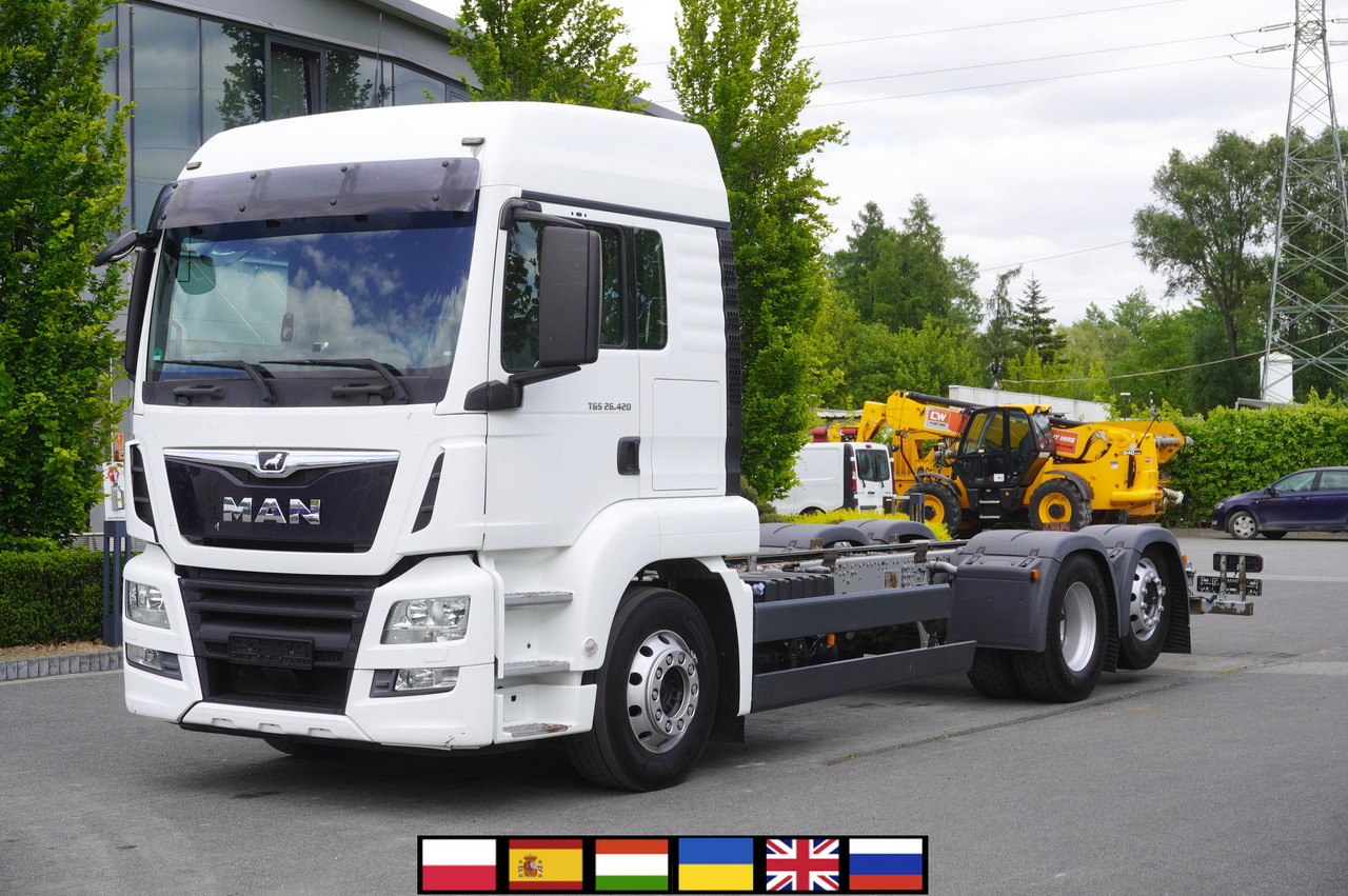 MAN TGS 26.420 / 7.5 m chassis / 14.5 t load cap. / Sleeping cab - Caminhão chassi: foto 1 MAN TGS 26.420 / 7.5 m chassis / 14.5 t load cap. / Sleeping cab - Caminhão chassi: foto 1