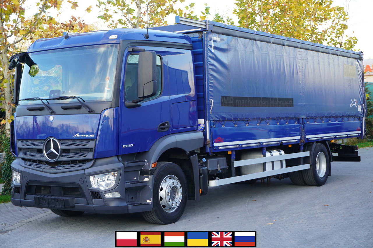 MERCEDES-BENZ Actros 1830 4x2 E6 / Curtainsider 18 EPAL / Sleeper cab - Caminhão com lona: foto 1 MERCEDES-BENZ Actros 1830 4x2 E6 / Curtainsider 18 EPAL / Sleeper cab - Caminhão com lona: foto 1
