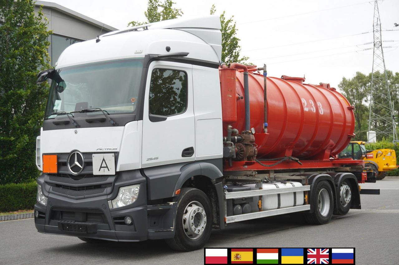 MERCEDES-BENZ Actros 2545 6 × 2 MP5 / NEW septic barrel 13000 L - Cisterna de chorume: foto 1 MERCEDES-BENZ Actros 2545 6 × 2 MP5 / NEW septic barrel 13000 L - Cisterna de chorume: foto 1