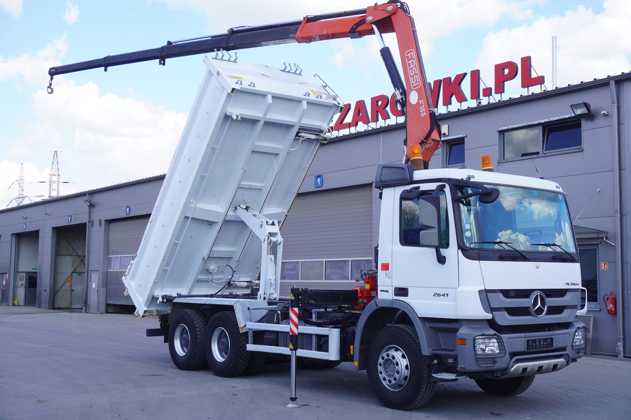 MERCEDES-BENZ Actros 2641 6×4 E5 / Crane / Dumper / 110000 km - Caminhão grua, Caminhão grua: foto 1 MERCEDES-BENZ Actros 2641 6×4 E5 / Crane / Dumper / 110000 km - Caminhão grua, Caminhão grua: foto 1