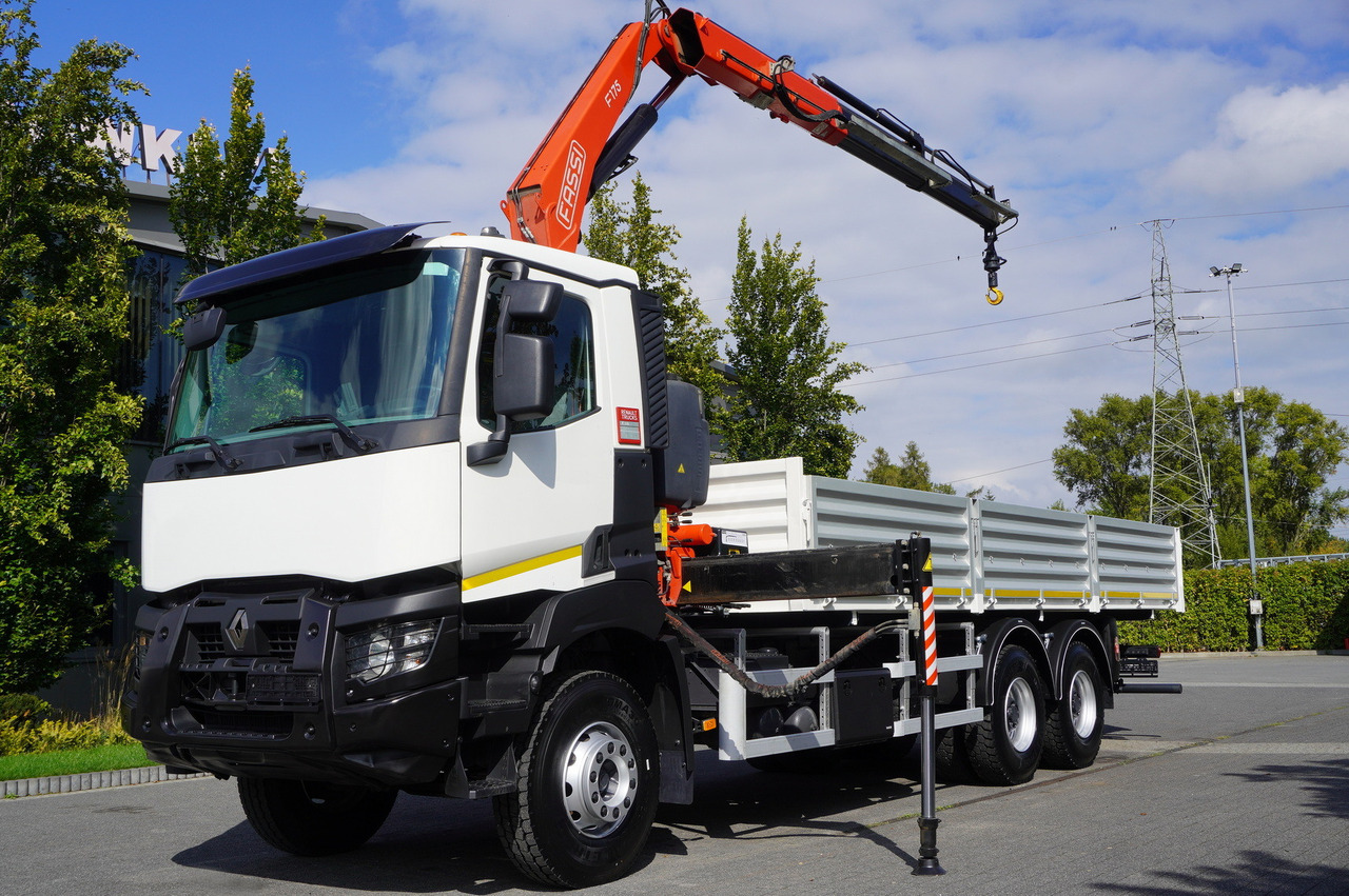 RENAULT K380 6×4 / FASSI F175 crane 7.85 t / 120 thousand km! / 2-sided tipper - Caminhão basculante, Caminhão grua: foto 4 RENAULT K380 6×4 / FASSI F175 crane 7.85 t / 120 thousand km! / 2-sided tipper - Caminhão basculante, Caminhão grua: foto 4