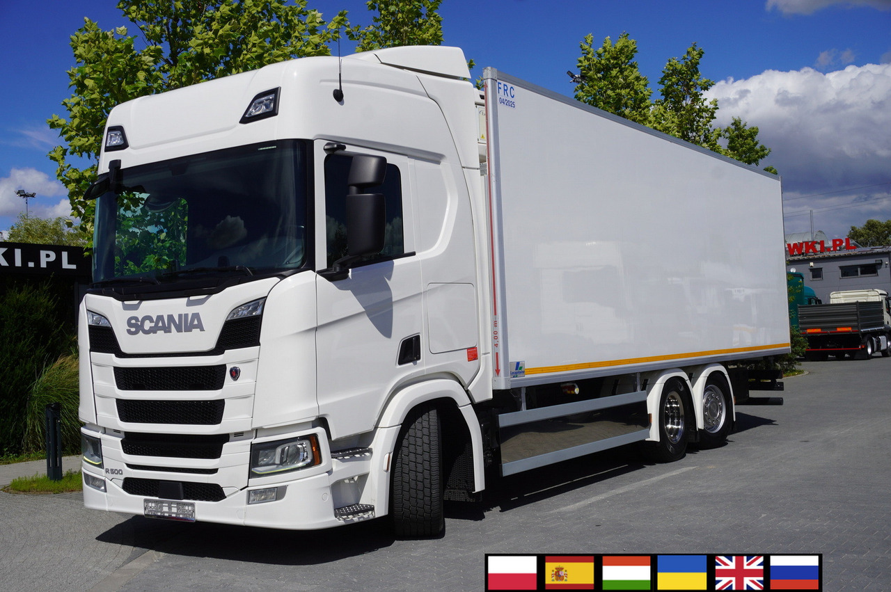 SCANIA R500 / Lecapitaine refrigerator 20 EPAL / Carrier Supra 950 / Steered 3rd axle - Caminhão frigorífico: foto 1 SCANIA R500 / Lecapitaine refrigerator 20 EPAL / Carrier Supra 950 / Steered 3rd axle - Caminhão frigorífico: foto 1