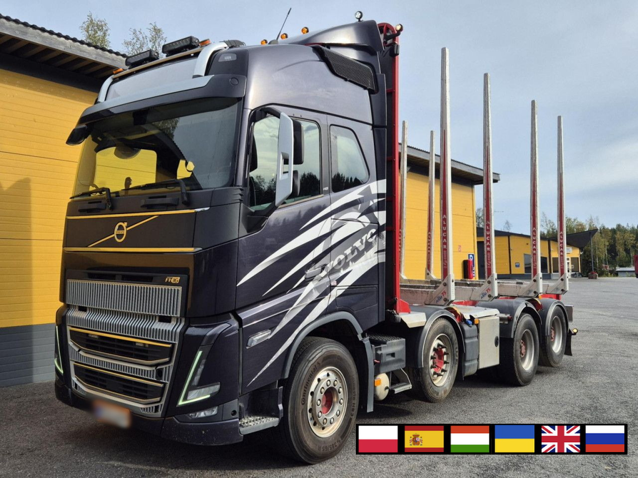 VOLVO FH 750 8x4 / 2 lifted axles / timber truck - Caminhão chassi: foto 1 VOLVO FH 750 8x4 / 2 lifted axles / timber truck - Caminhão chassi: foto 1