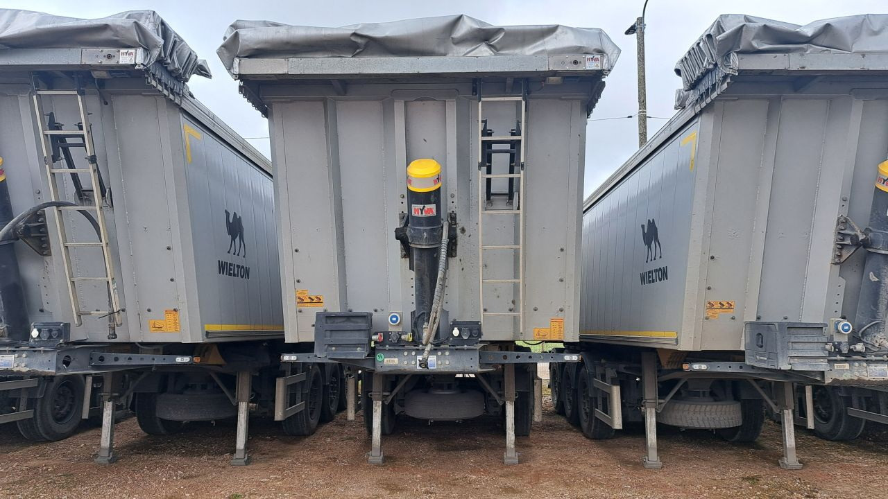 WIELTON NW-3 / weight 6.2 t / capacity 38m3 / Electrically folded roof / Teflon / 20 units, 2022 - Semireboque basculante: foto 2 WIELTON NW-3 / weight 6.2 t / capacity 38m3 / Electrically folded roof / Teflon / 20 units, 2022 - Semireboque basculante: foto 2