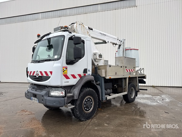 2009 Renault Midlum 240 DXi France Elevateur EL172TPM AM02 ... Bucket Truck - Caminhão com plataforma aérea: foto 1 2009 Renault Midlum 240 DXi France Elevateur EL172TPM AM02 ... Bucket Truck - Caminhão com plataforma aérea: foto 1