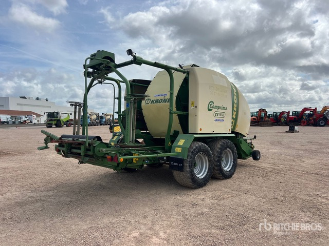 2012 Krone Comprima CV150XC Presse Enrubanneuse 2 Essieux T/A Round Baler - Enfardadeira de fardos redondos: foto 3 2012 Krone Comprima CV150XC Presse Enrubanneuse 2 Essieux T/A Round Baler - Enfardadeira de fardos redondos: foto 3