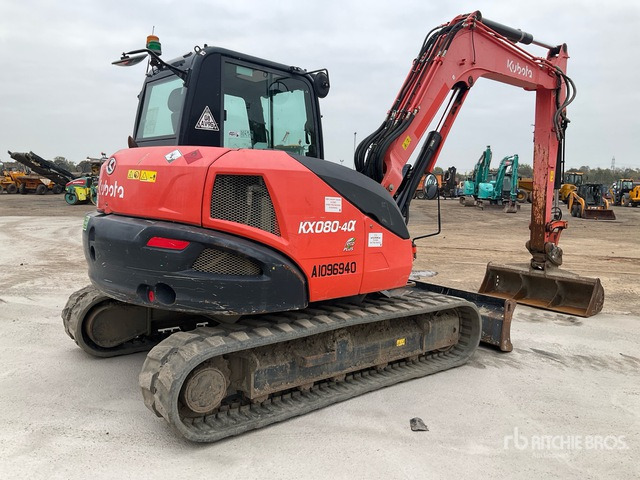 2019 Kubota KX080-4A 2019 Kubota KX080-4A Tracked Excavator Tracked Excavator - Escavadora de rastos: foto 4 2019 Kubota KX080-4A 2019 Kubota KX080-4A Tracked Excavator Tracked Excavator - Escavadora de rastos: foto 4