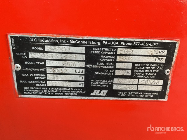 2010 JLG 800AJ 4WD Diesel Articulating Boom Lift - Plataforma articulada: foto 3 2010 JLG 800AJ 4WD Diesel Articulating Boom Lift - Plataforma articulada: foto 3