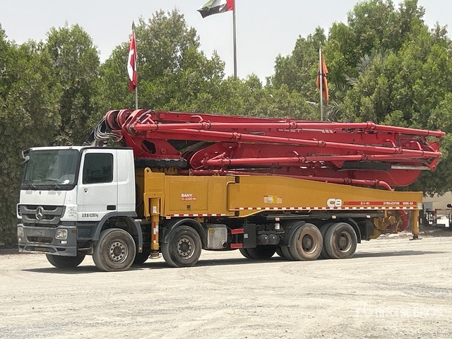 2020 Mercedes-Benz Actros 4141 2020 Sany SYM5449THBE 56 m on 8 ... Concrete Pump Truck - Autobomba de betão: foto 2 2020 Mercedes-Benz Actros 4141 2020 Sany SYM5449THBE 56 m on 8 ... Concrete Pump Truck - Autobomba de betão: foto 2