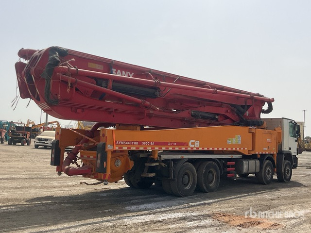 2020 Mercedes-Benz Actros 4143 2020 Sany SYM5449THBE 56 m on 8 ... Concrete Pump Truck - Autobomba de betão: foto 4 2020 Mercedes-Benz Actros 4143 2020 Sany SYM5449THBE 56 m on 8 ... Concrete Pump Truck - Autobomba de betão: foto 4