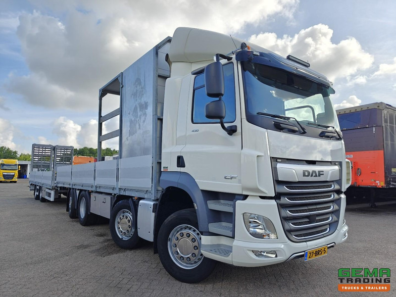 DAF CF 430 FAX 8x2/6 Dagcabine Euro6D - Machine Transporter + 2assige Aanhanger - Hydraulische Rampen - Afneembare 10.000L WaterTank - 20.000km! Origineel - Caminhão transporte de veículos: foto 4 DAF CF 430 FAX 8x2/6 Dagcabine Euro6D - Machine Transporter + 2assige Aanhanger - Hydraulische Rampen - Afneembare 10.000L WaterTank - 20.000km! Origineel - Caminhão transporte de veículos: foto 4