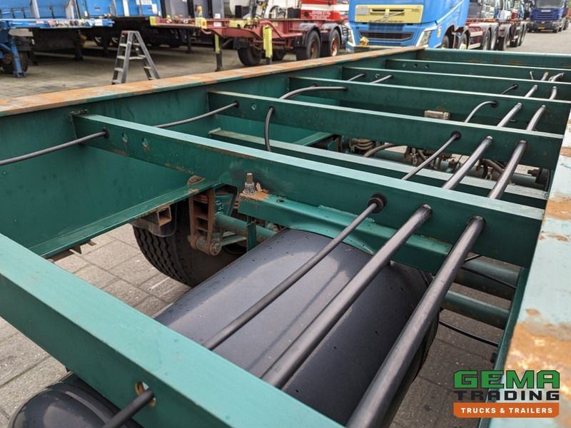 Semireboque transportador de contêineres/ Caixa móvel Flandria OP CC 2A 20FT 2-Assen ROR DrumBrakes - Leaf Suspension - 3120KG - 3 identical units in stock! (O1868): foto 13