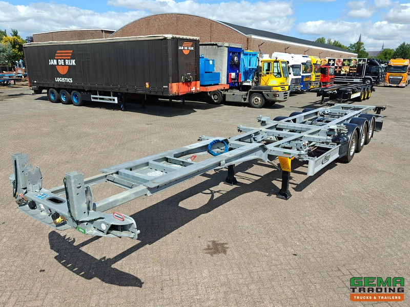 Fliegl SDS01 3-Assen SAF - LiftAs - Schijfremmen - Alle Aansluitingen - Gegalvaniseerd - Kop/KontSchuiver - Ongebruikt! - Semireboque transportador de contêineres/ Caixa móvel: foto 1 Fliegl SDS01 3-Assen SAF - LiftAs - Schijfremmen - Alle Aansluitingen - Gegalvaniseerd - Kop/KontSchuiver - Ongebruikt! - Semireboque transportador de contêineres/ Caixa móvel: foto 1