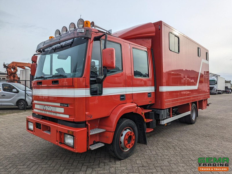 Iveco Tector ML120E24D 4x2 Euro3 DubbelCabine - Paardenwagen 3-Paards - Kleedruimte - Hydraulische klep- TOP! - Caminhão para transporte de cavalos: foto 2 Iveco Tector ML120E24D 4x2 Euro3 DubbelCabine - Paardenwagen 3-Paards - Kleedruimte - Hydraulische klep- TOP! - Caminhão para transporte de cavalos: foto 2