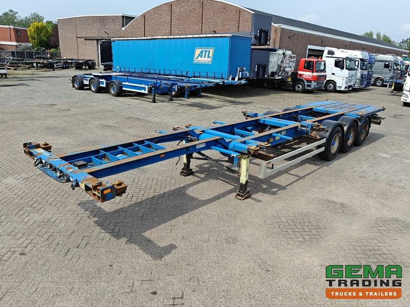 Krone SDC 27 3 assen BPW - DrumBrakes - 5340KG - 2x 20FT 1x 30FT 1x40FT - NL kenteken - Semireboque transportador de contêineres/ Caixa móvel: foto 2 Krone SDC 27 3 assen BPW - DrumBrakes - 5340KG - 2x 20FT 1x 30FT 1x40FT - NL kenteken - Semireboque transportador de contêineres/ Caixa móvel: foto 2