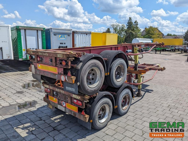 Krone SZC 20FT 2-Assen ROR - STEEL Suspension - DOUBLE tires - DrumBrakes - Semireboque transportador de contêineres/ Caixa móvel: foto 1 Krone SZC 20FT 2-Assen ROR - STEEL Suspension - DOUBLE tires - DrumBrakes - Semireboque transportador de contêineres/ Caixa móvel: foto 1
