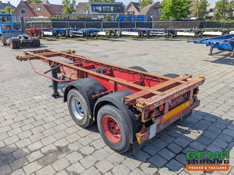 Krone SZC 20FT 2-Assen ROR - STEEL Suspension - DOUBLE tires - DrumBrakes  (O1869) - Semireboque transportador de contêineres/ Caixa móvel: foto 1 Krone SZC 20FT 2-Assen ROR - STEEL Suspension - DOUBLE tires - DrumBrakes  (O1869) - Semireboque transportador de contêineres/ Caixa móvel: foto 1