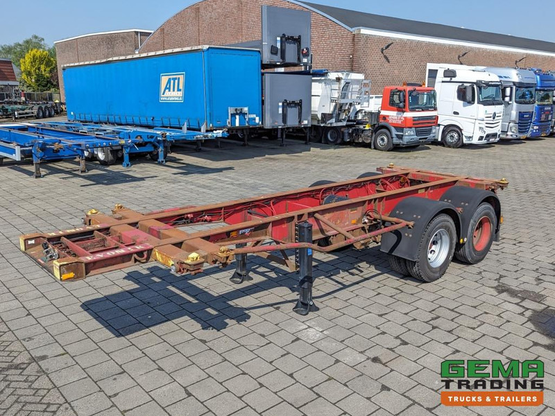 Krone SZC 20FT 2-Assen ROR - STEEL Suspension - DOUBLE tires - DrumBrakes  (O1869) - Semireboque transportador de contêineres/ Caixa móvel: foto 2 Krone SZC 20FT 2-Assen ROR - STEEL Suspension - DOUBLE tires - DrumBrakes  (O1869) - Semireboque transportador de contêineres/ Caixa móvel: foto 2