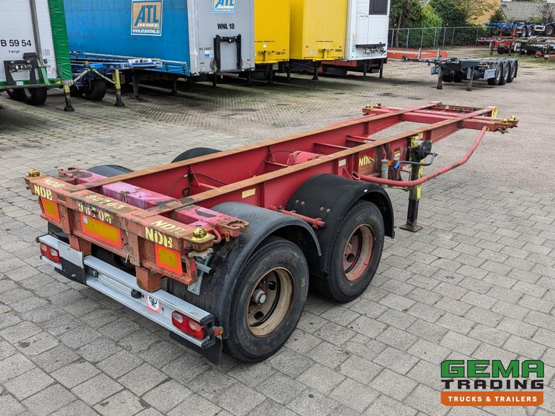 Krone SZC 20FT 2-Assen ROR - STEEL Suspension - DOUBLE tires - DrumBrakes (O1916) - Semireboque transportador de contêineres/ Caixa móvel: foto 1 Krone SZC 20FT 2-Assen ROR - STEEL Suspension - DOUBLE tires - DrumBrakes (O1916) - Semireboque transportador de contêineres/ Caixa móvel: foto 1