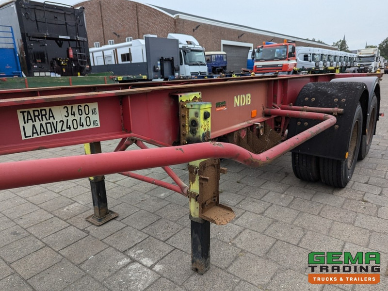 Semireboque transportador de contêineres/ Caixa móvel Krone SZC 20FT 2-Assen ROR - STEEL Suspension - DOUBLE tires - DrumBrakes (O1916): foto 12