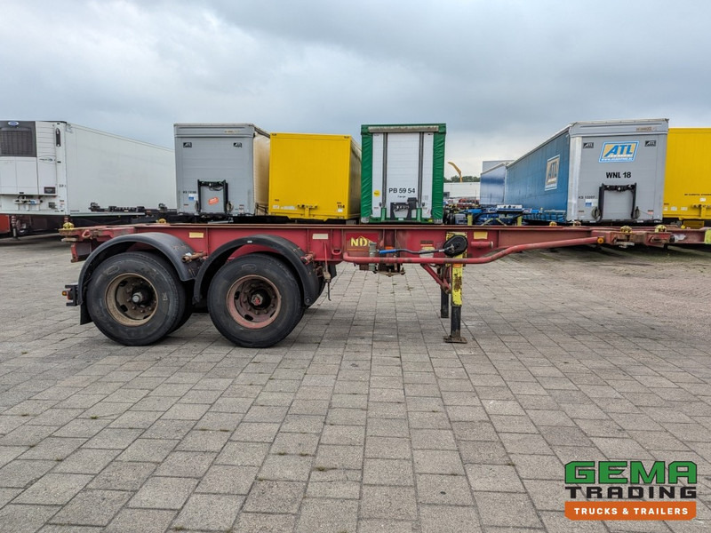 Semireboque transportador de contêineres/ Caixa móvel Krone SZC 20FT 2-Assen ROR - STEEL Suspension - DOUBLE tires - DrumBrakes (O1916): foto 7